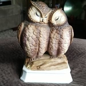 Vintage Gorham lovebirds musical figurine